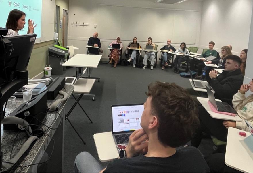 Live training session participants