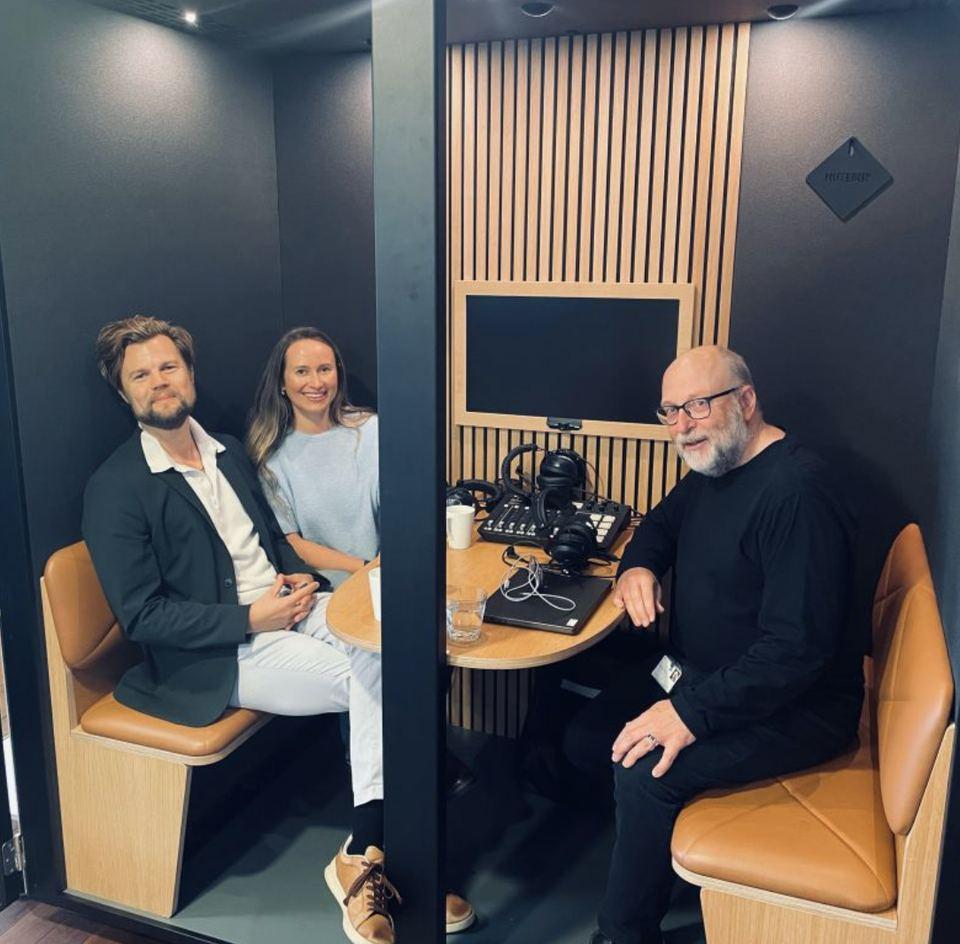 Ulrik Lyngs and Roxane Maar at the Techtopia recording
